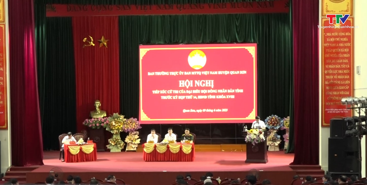Đại biểu Hội đồng nhân dân tỉnh tiếp xúc cử tri tại các huyện Thọ Xuân, Quan Sơn - Ảnh 3.