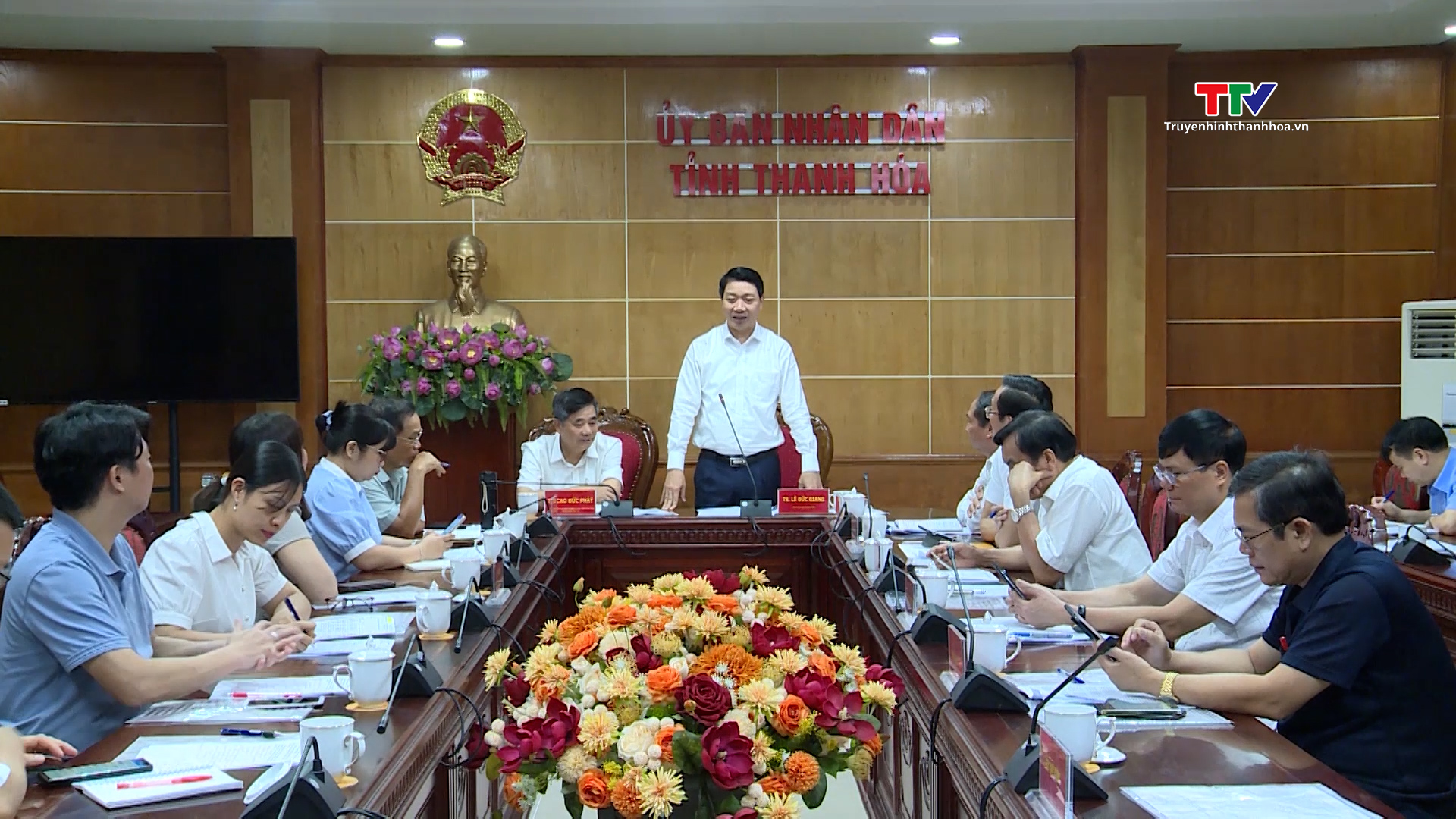 Phó Chủ tich UBND tỉnh Lê Đức Giang làm việc với Đoàn công tác Học viện Nông nghiệp Việt Nam  - Ảnh 2.