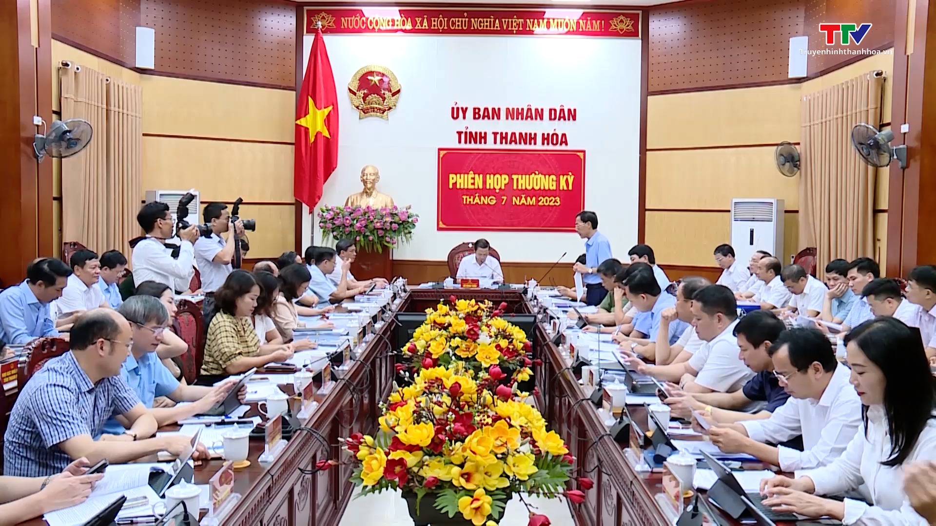 Phiên họp thường kỳ Ủy ban nhân dân tỉnh Thanh Hóa tháng 7/2023 - Ảnh 7.