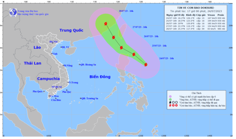 Chủ động ứng phó với bão DOKSURI ở vùng biển phía Đông của Philippin - Ảnh 2.