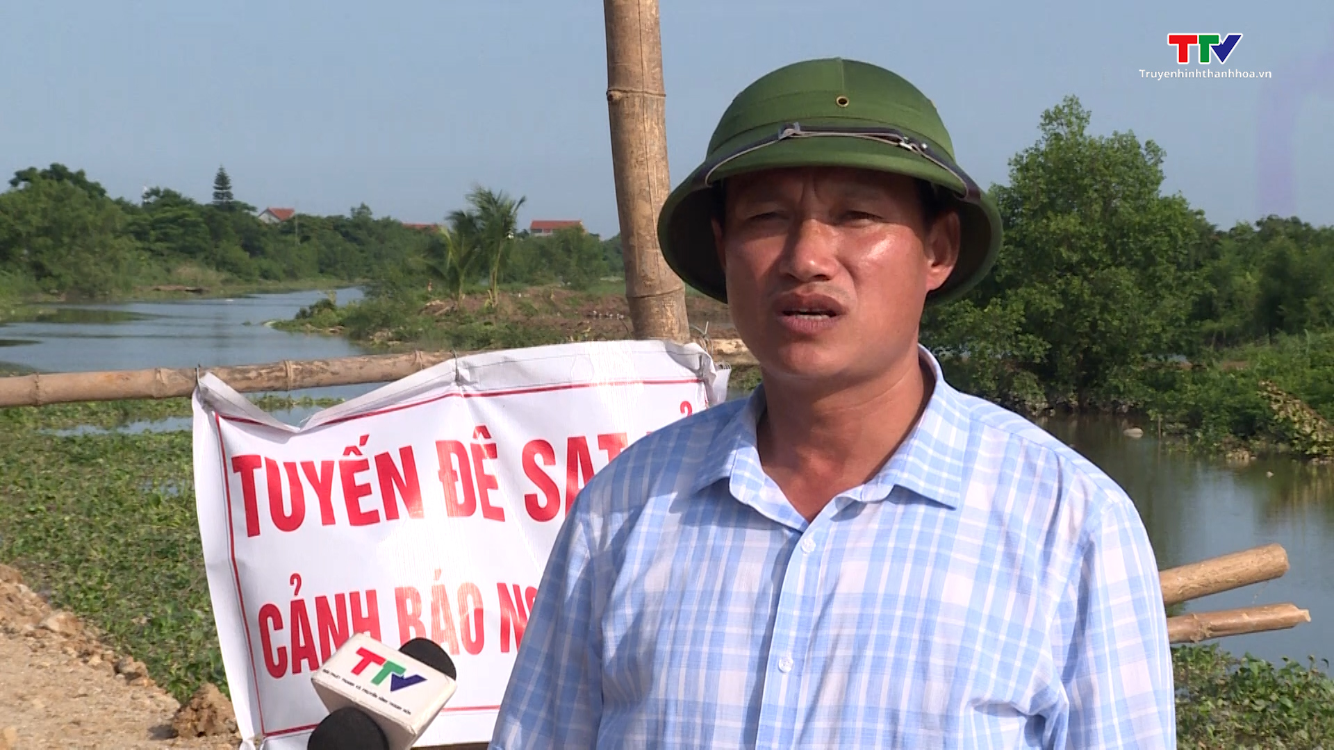 Đê tả sông Càn, huyện Nga Sơn tiếp tục sạt lở nghiêm trọng đe dọa cuộc sống của người dân  - Ảnh 6.