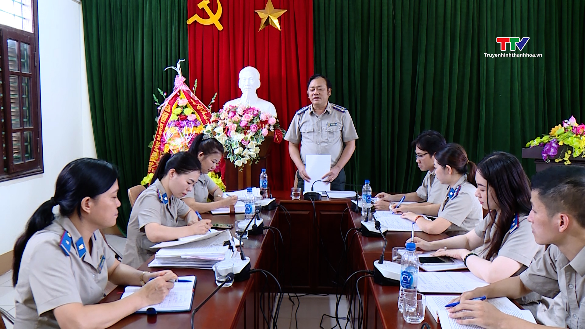 Cục thi hành án dân sự tỉnh Thanh Hoá luân chuyển cán bộ theo yêu cầu của thành viên Ban chỉ đạo phòng chống tham nhũng tỉnh  - Ảnh 7.