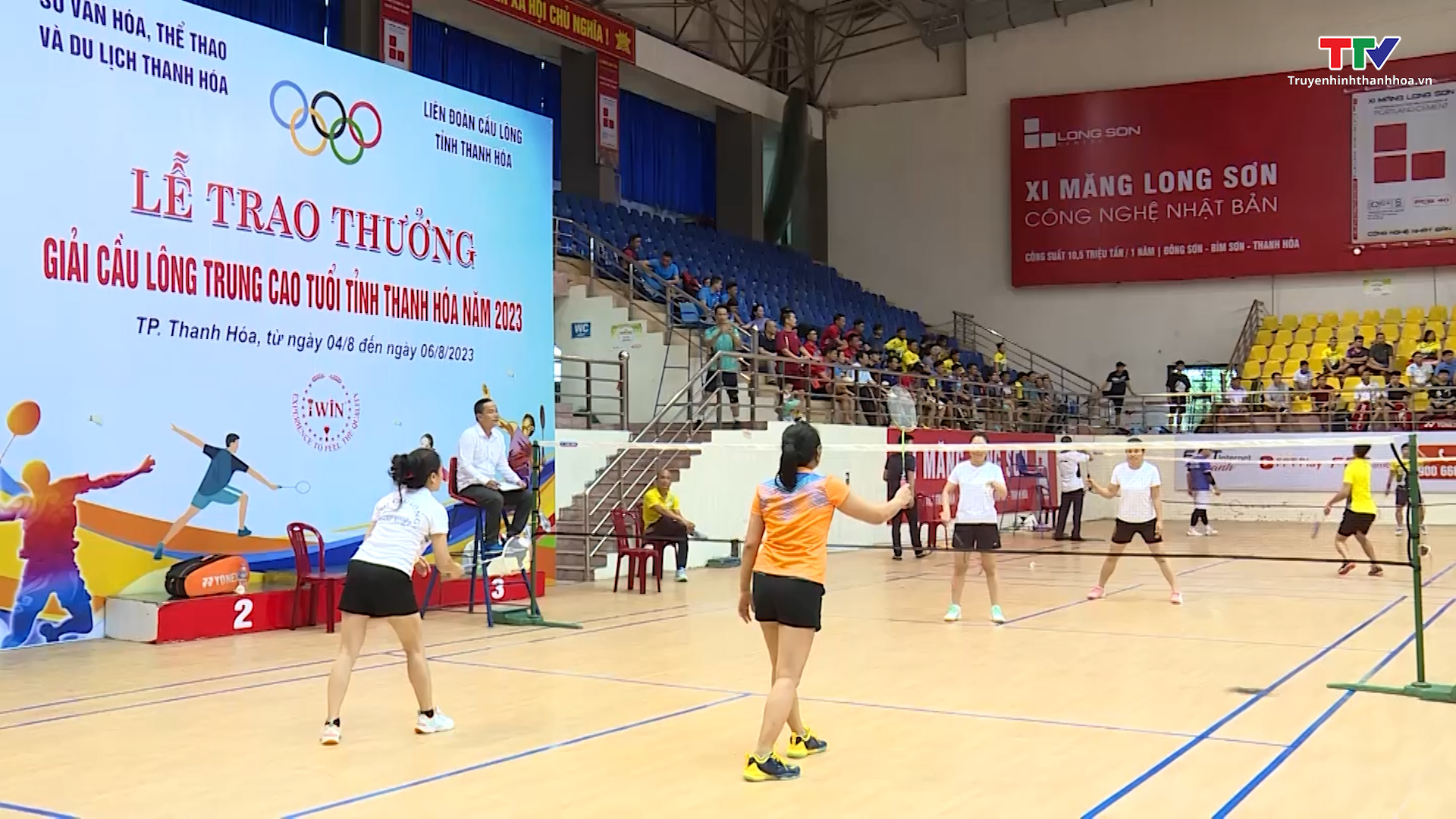 Giải Cầu lông trung, cao tuổi tỉnh Thanh Hoá năm 2023 - Ảnh 3.