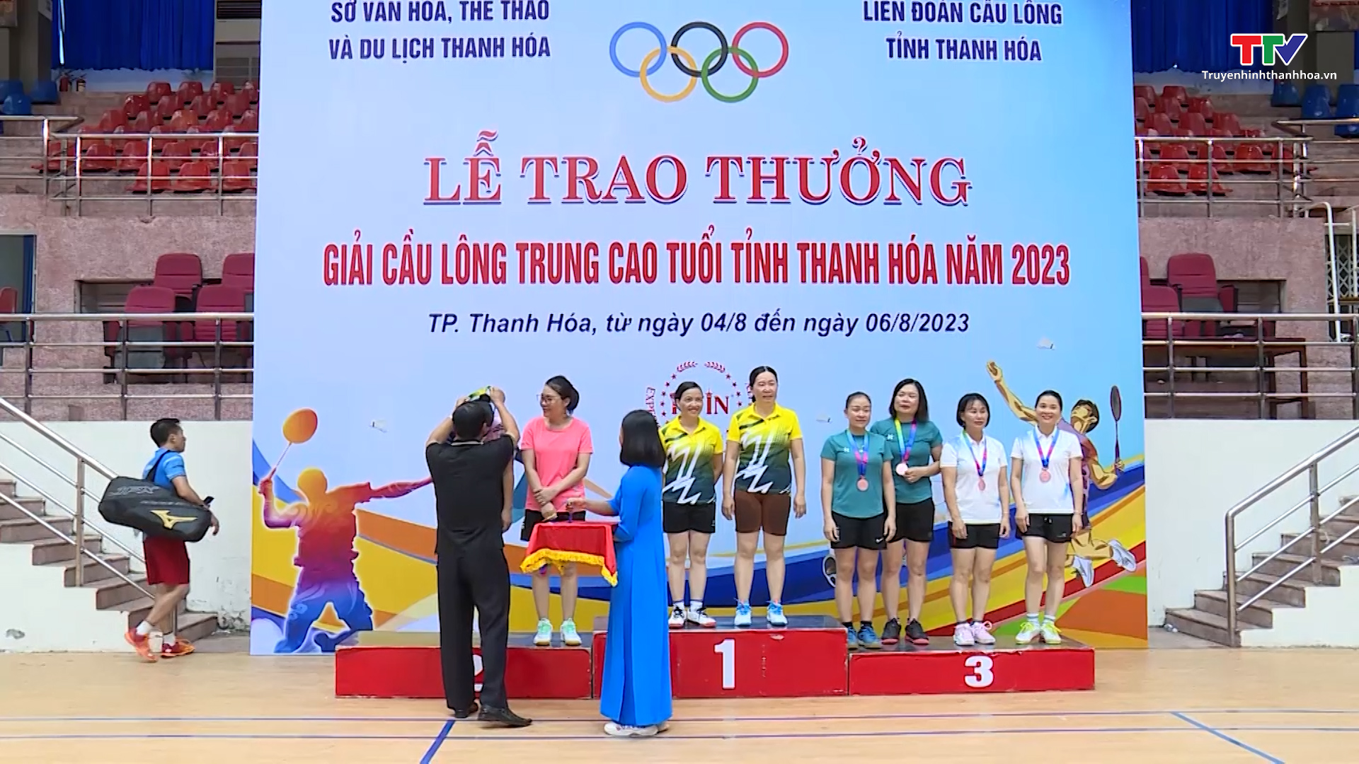 Giải Cầu lông trung, cao tuổi tỉnh Thanh Hoá năm 2023 - Ảnh 4.