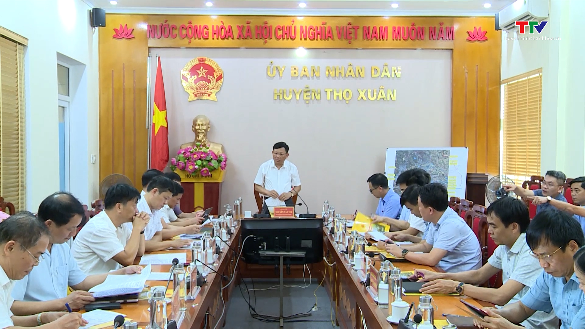 Phó Chủ tịch Thường trực UBND tỉnh Nguyễn Văn Thi kiểm tra, giải quyết khó khăn vướng mắc một số dự án tại huyện Thọ Xuân - Ảnh 5.