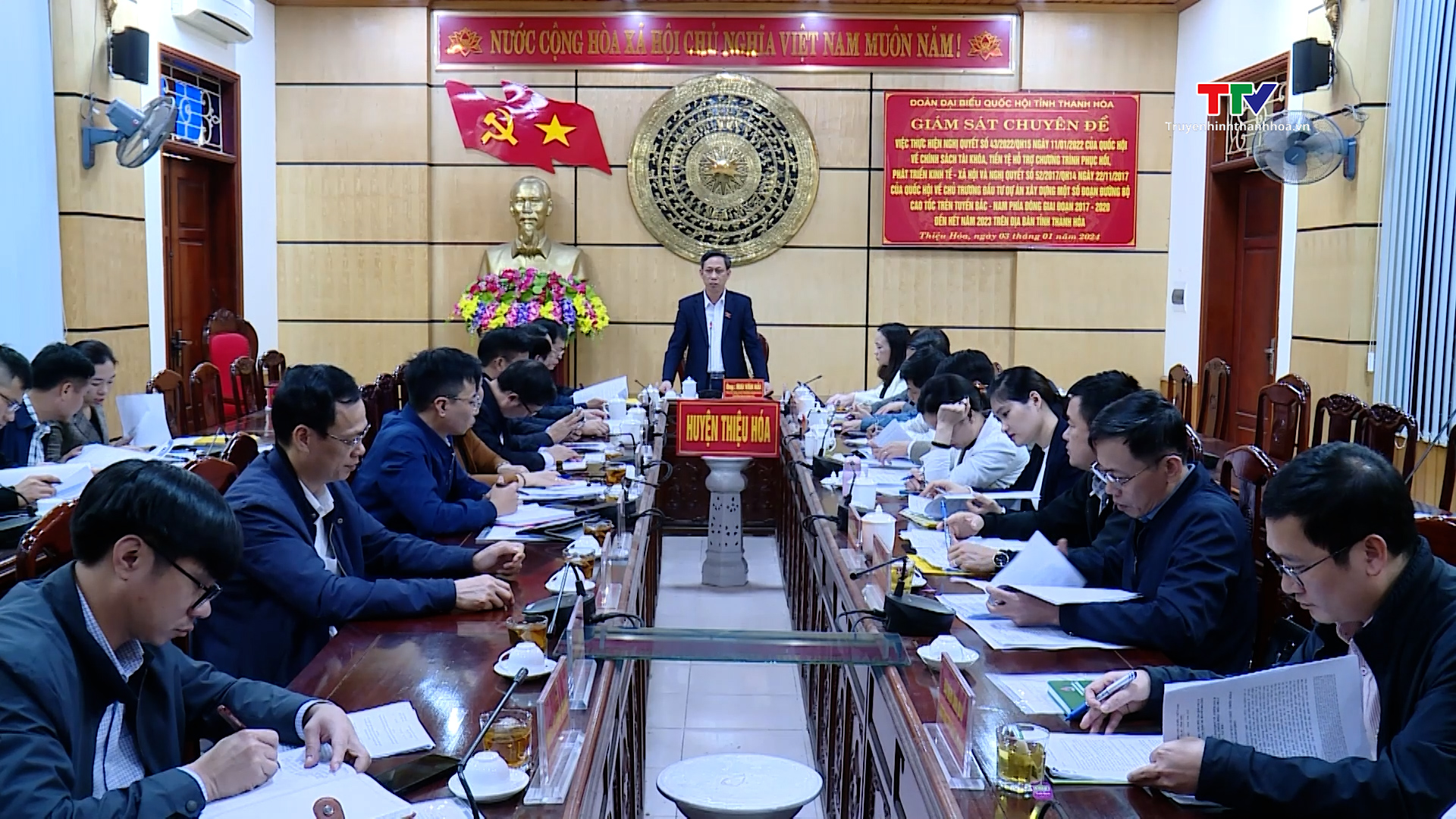 Đoàn Đại biểu Quốc hội tỉnh Thanh Hóa giám sát chuyên đề tại thị xã Bỉm Sơn và huyện Thiệu Hóa- Ảnh 1.
