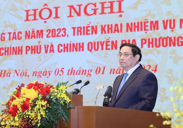 Hội nghị Chính phủ và chính quyền địa phương tổng kết công tác năm 2023, triển khai nhiệm vụ năm 2024- Ảnh 2.