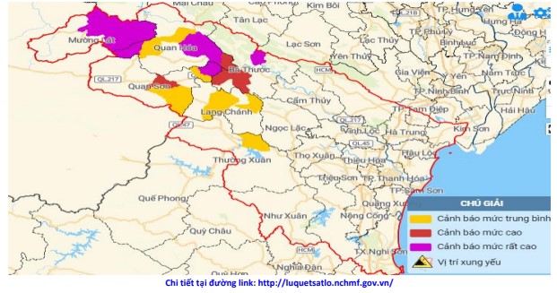 Cảnh báo lũ quét, sạt lở đất, sụt lún đất do mưa lũ hoặc dòng chảy trên khu vực tỉnh  Thanh Hóa - Ảnh 3.