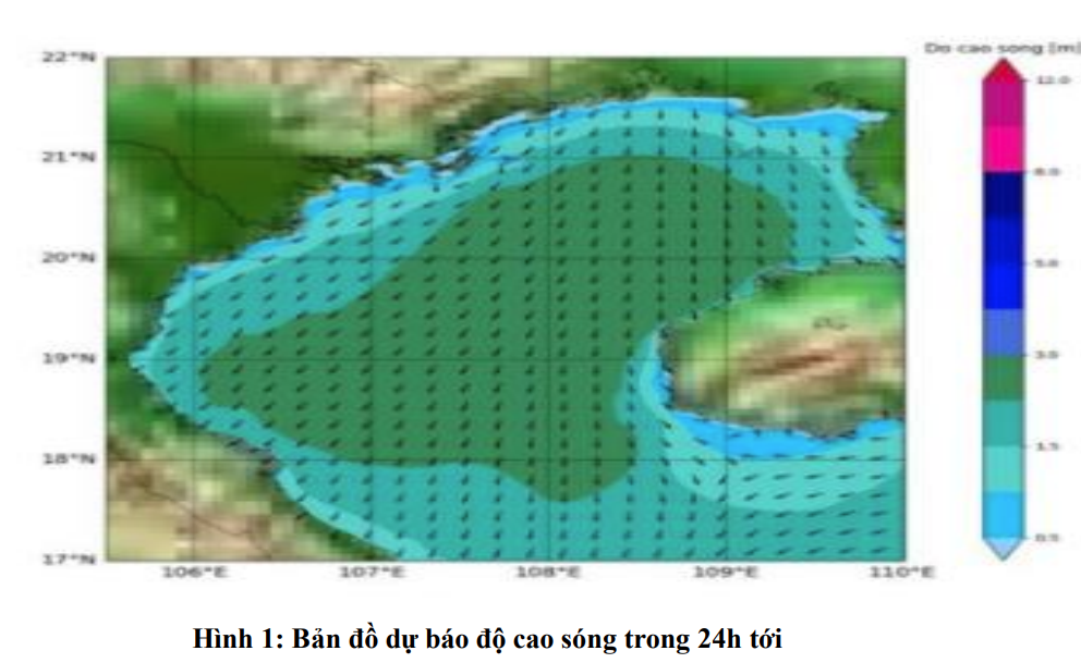 Tin cảnh báo, dự báo sóng lớn trên vùng biển Thanh Hóa (Chiều 22/10)- Ảnh 2.