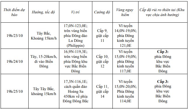 Bão Trà Mi giật cấp 10, di chuyển theo hướng Tây Bắc- Ảnh 1.