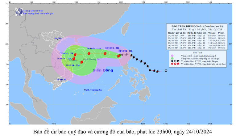 Tin bão trên Biển Đông (Cơn bão số 6)- Ảnh 2.