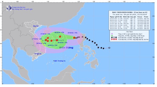 Bão Trà Mi di chuyển theo hướng Tây, tốc độ khoảng 15km/h- Ảnh 2.