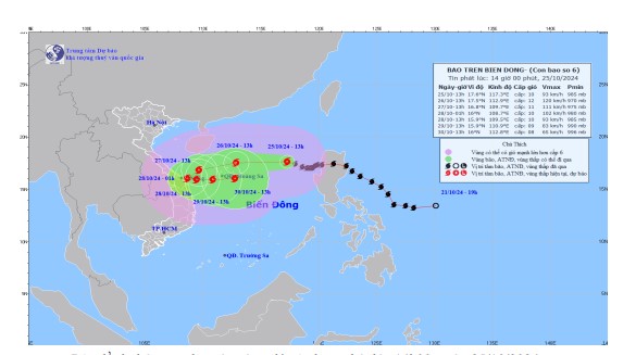 Cập nhật: Tin bão trên biển Đông (Cơn bão số 6)- Ảnh 2.