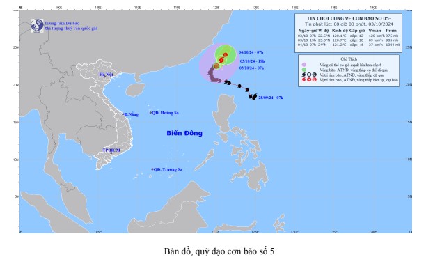 Tin cuối cùng về cơn bão số 5 (bão Karathon)- Ảnh 1. Tin cuối cùng về cơn bão số 5 (bão Karathon)- Ảnh 1.