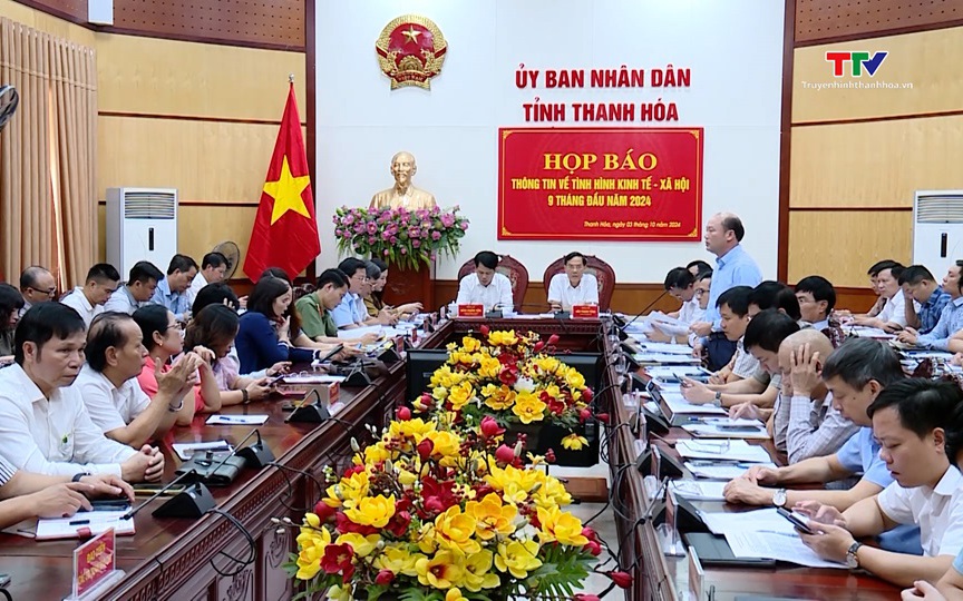 Ủy ban Nhân dân tỉnh Thanh Hóa họp báo thường kỳ quý III/2024