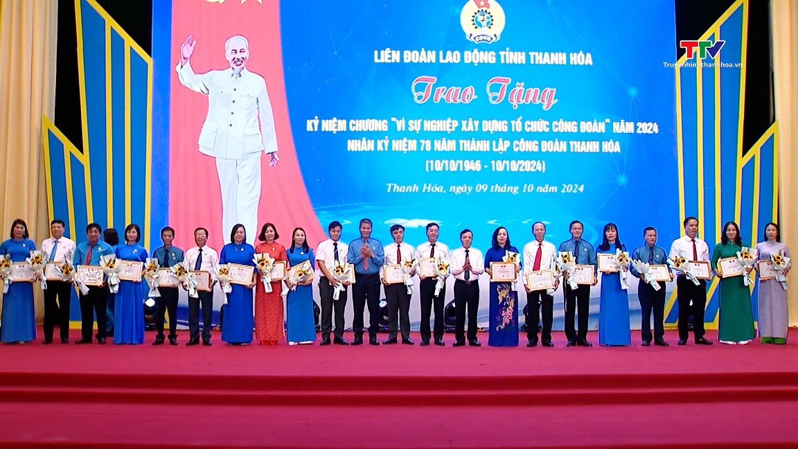 Biểu dương 95 cán bộ công đoàn tiêu biểu tỉnh Thanh Hóa năm 2024- Ảnh 2.