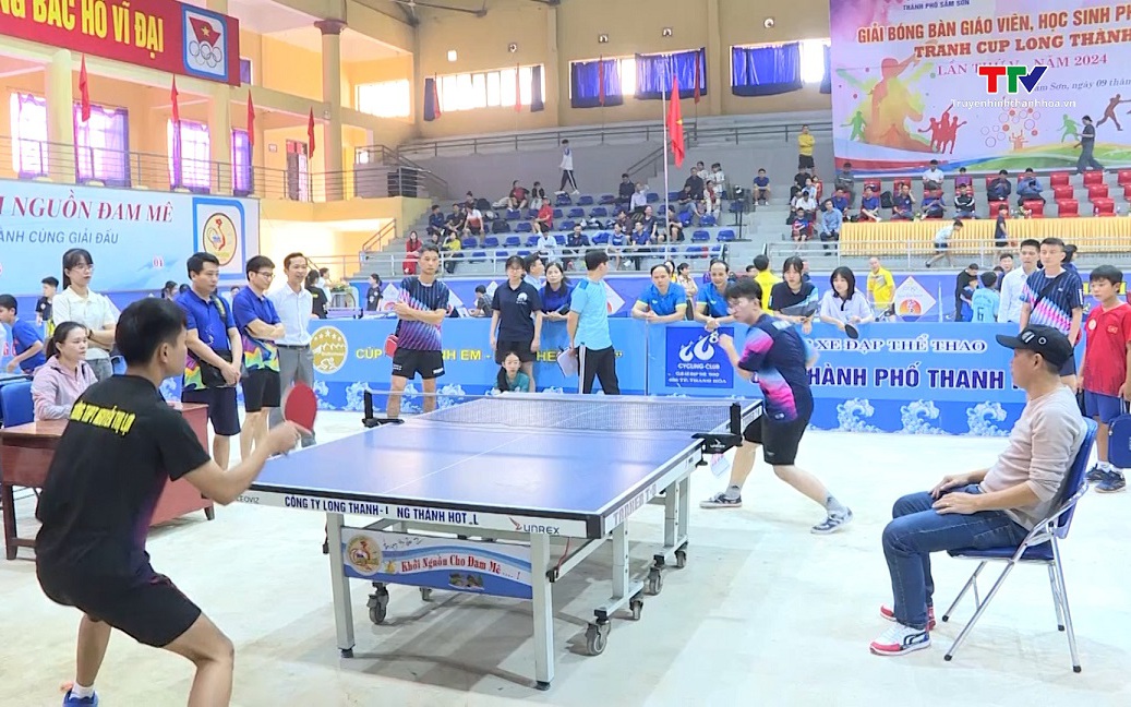 Bước phát triển liên tục của bóng bàn Sầm Sơn sau giải dành cho giáo viên và học sinh phổ thông năm 2024