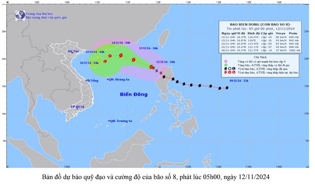 Bão số 8 vào Biển Đông- Ảnh 1.