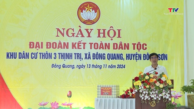 Ngày hội Đại đoàn kết toàn dân tộc tại khu dân cư thôn 3, Thịnh Trị, xã Đông Quang, huyện Đông Sơn- Ảnh 1.