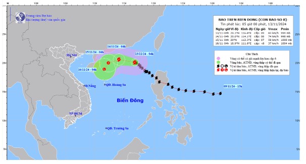 Bão số 8 mạnh cấp 9, giật cấp 11- Ảnh 2.