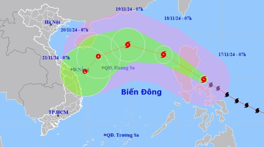 Siêu bão Man-Yi di chuyển theo hướng Tây Bắc- Ảnh 1.