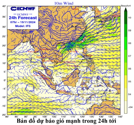 Đêm 19 - ngày 20/11, vùng biển ven bờ Thanh Hóa có gió cấp 6, giật cấp 7- Ảnh 2.