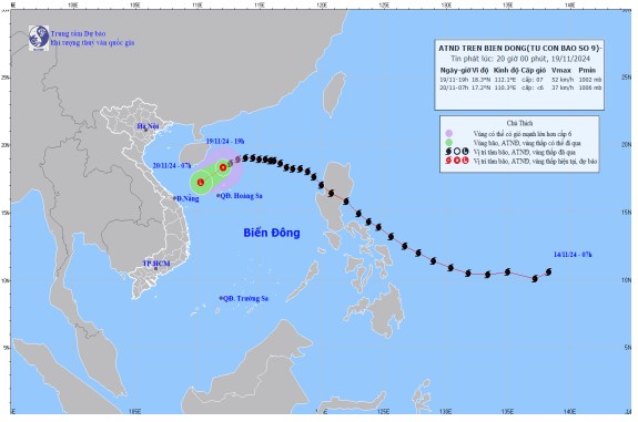 Bão số 9 đã suy yếu thành áp thấp nhiệt  đới- Ảnh 2.