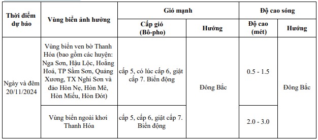 Cảnh  báo, dự báo sóng lớn trên vùng biển Thanh Hóa- Ảnh 1.