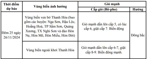 Cảnh  báo gió mạnh trên vùng biển Thanh Hóa- Ảnh 1.