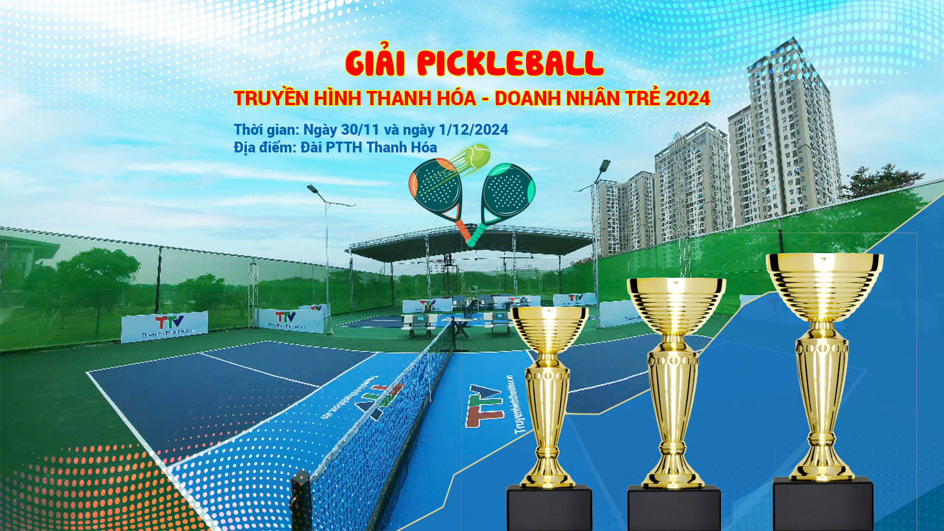 Giải Pickleball Truyền hình Thanh Hoá – Doanh nhân trẻ năm 2024- Ảnh 1.