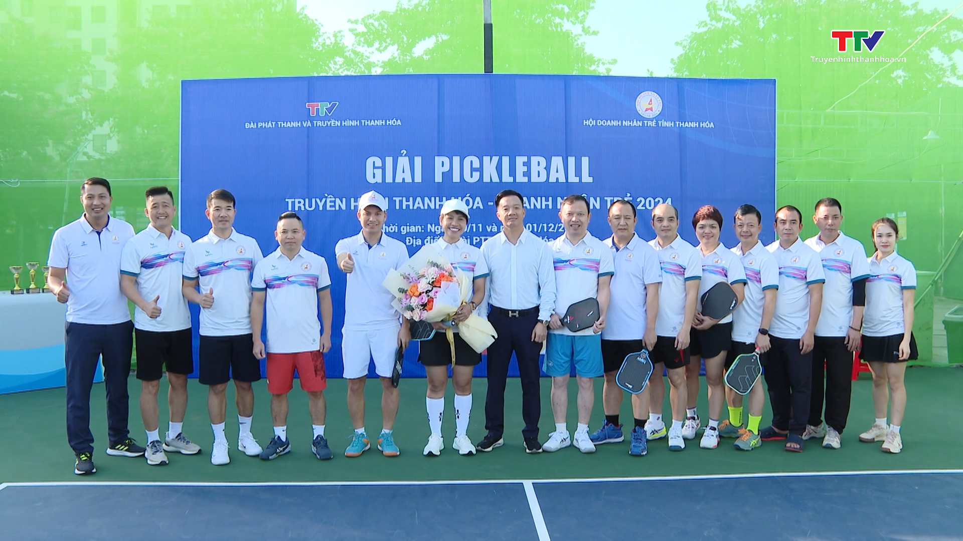 Khai mạc Giải Pickleball Truyền hình Thanh Hoá - Doanh nhân trẻ năm 2024- Ảnh 1.