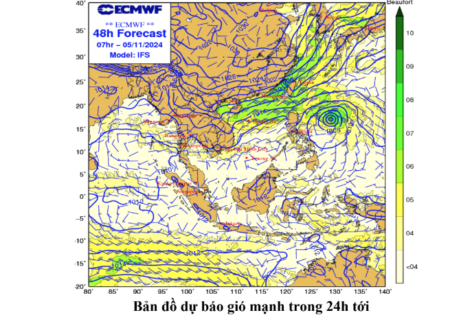 Dự báo gió mạnh trên vùng biển Thanh Hóa (Chiều 04/11)- Ảnh 2.