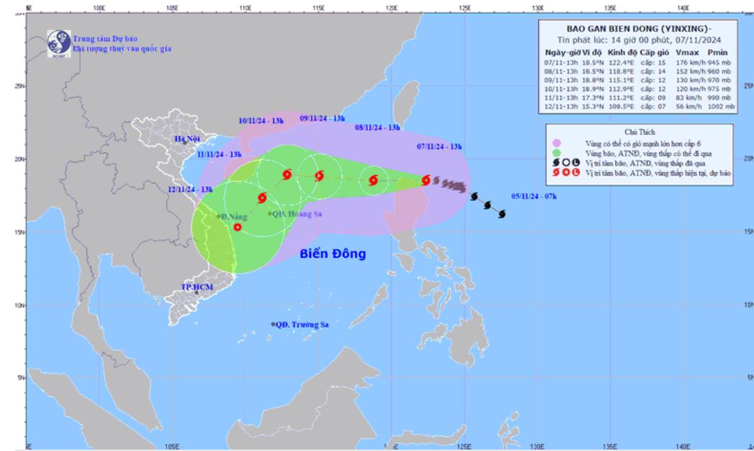 Công điện của Thủ tướng Chính phủ về việc chủ động ứng phó bão YINXING- Ảnh 1.