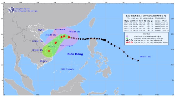 Cập nhật: Tin bão trên biển Đông (Cơn bão số 07)- Ảnh 2.