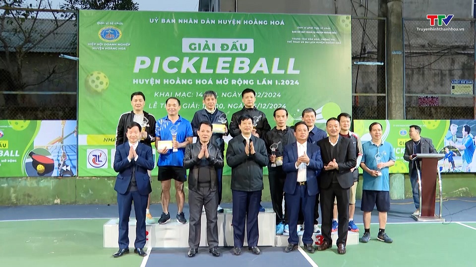 Giải Pickleball huyện Hoằng Hóa mở rộng lần thứ nhất năm 2024- Ảnh 3.