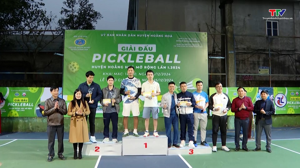 Giải Pickleball huyện Hoằng Hóa mở rộng lần thứ nhất năm 2024- Ảnh 4.