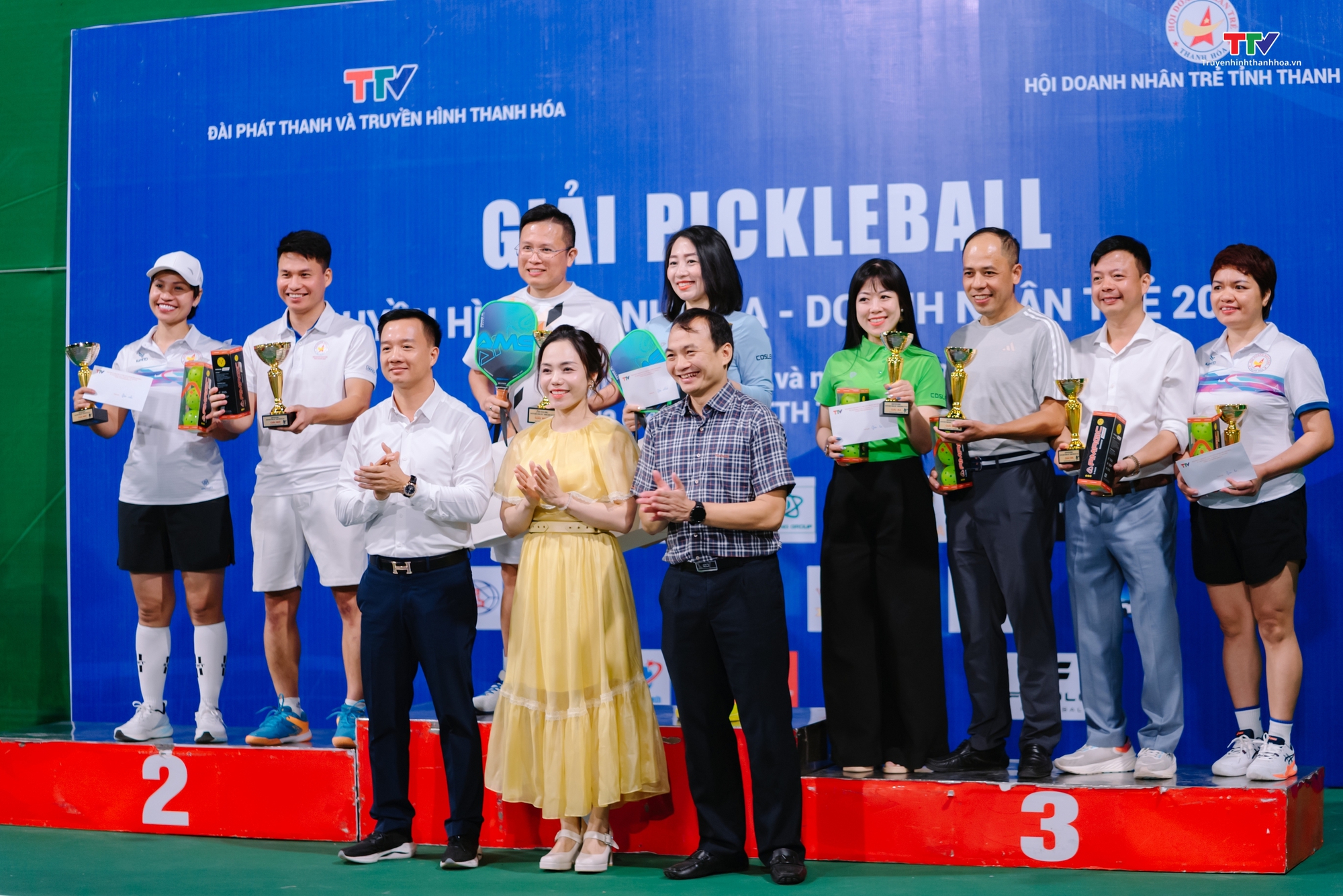 Sôi động Giải Pickleball truyền hình Thanh Hóa - Doanh nhân trẻ năm 2024- Ảnh 12.