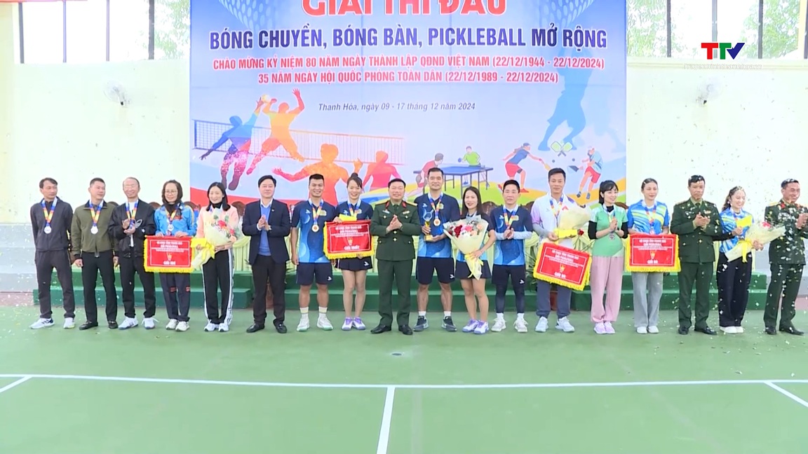 Giải Bóng chuyền, bóng bàn và pickleball chào mừng 80 năm Ngày thành lập Quân đội Nhân dân Việt Nam- Ảnh 2.