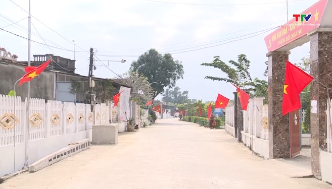 Huyện Triệu Sơn xây dựng tuyến đường kiểu mẫu- Ảnh 5. Huyện Triệu Sơn xây dựng tuyến đường kiểu mẫu- Ảnh 5.