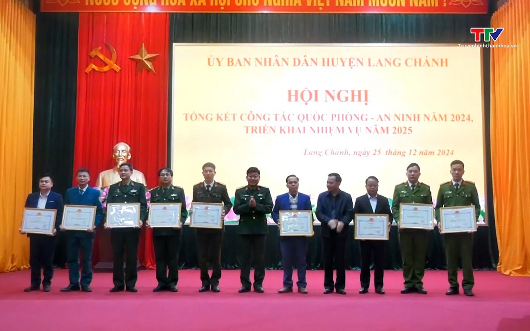 Lang Chánh: Tổng kết công tác quốc phòng, an ninh năm 2024