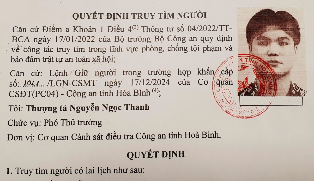 Quyết định truy tìm người- Ảnh 1.