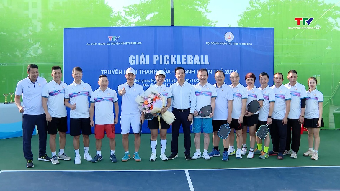 Trung Sâm Pickleball Thanh Hoá và Công ty thời trang Vân Nam đồng hành với Giải Pickleball Truyền hình Thanh Hoá - Doanh nhân trẻ năm 2024- Ảnh 1.