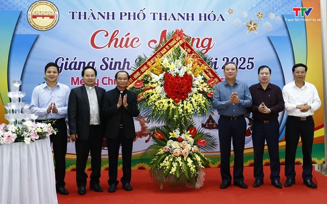 Thành phố Thanh Hóa gặp mặt các chức sắc công giáo nhân dịp lễ Giáng sinh năm 2024