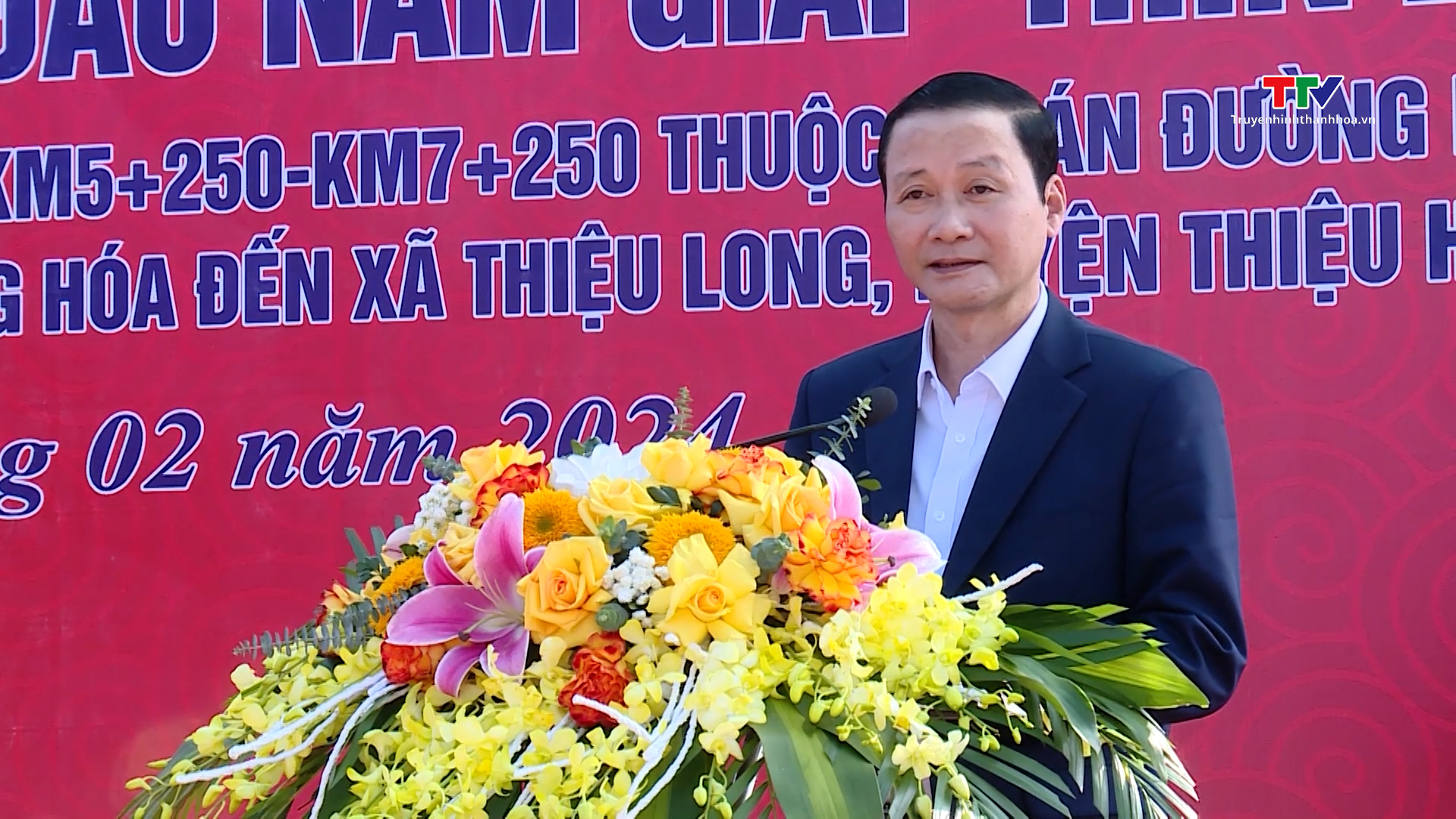 Chủ tịch UBND tỉnh Đỗ Minh Tuấn dự lễ ra quân triển khai Tiểu dự án Cầu vượt sông Mã nối Quốc lộ 1 với Quốc lộ 45- Ảnh 1.