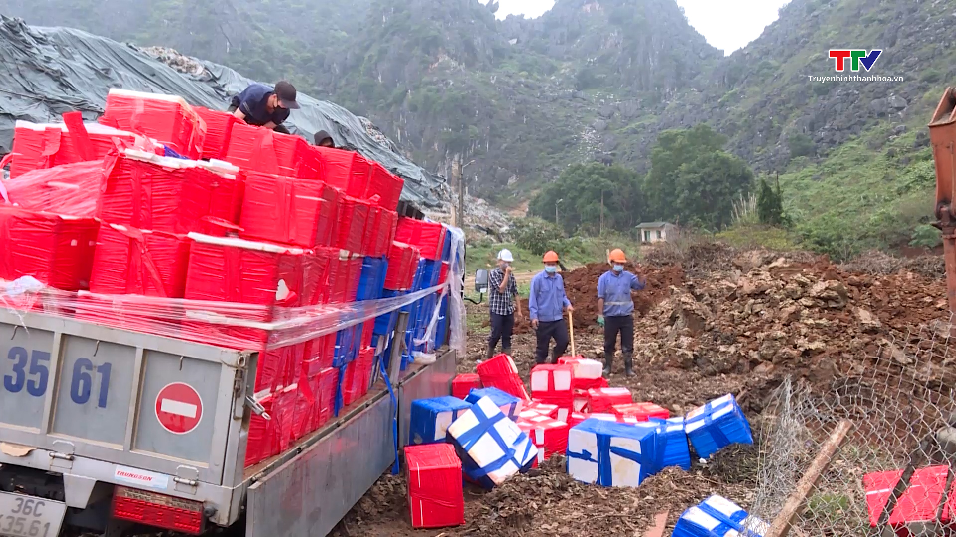 Đội Quản lý thị trường số 10, Cục Quản lý thị trường Thanh Hóa tiêu hủy trên 4.500 kg cá khoai nhiễm Formaldehyte- Ảnh 2.