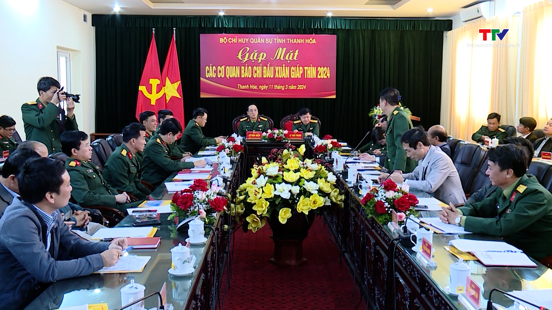 Bộ Chỉ huy Quân sự tỉnh gặp mặt Báo chí đầu xuân Giáp Thìn 2024- Ảnh 3.