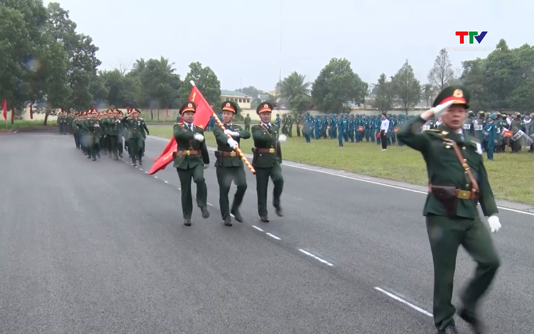 Lực lượng vũ trang thị xã Nghi Sơn ra quân huấn luyện năm 2024 