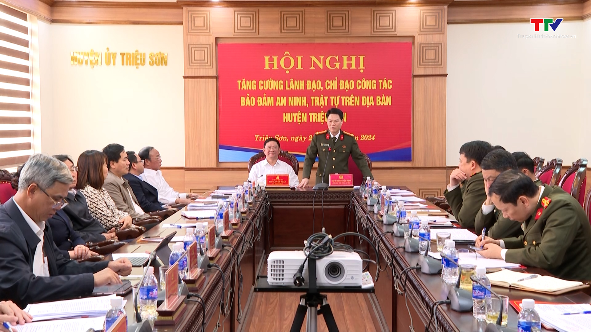 Triệu Sơn tăng cường lãnh đạo công tác bảo đảm an ninh, trật tự- Ảnh 1.