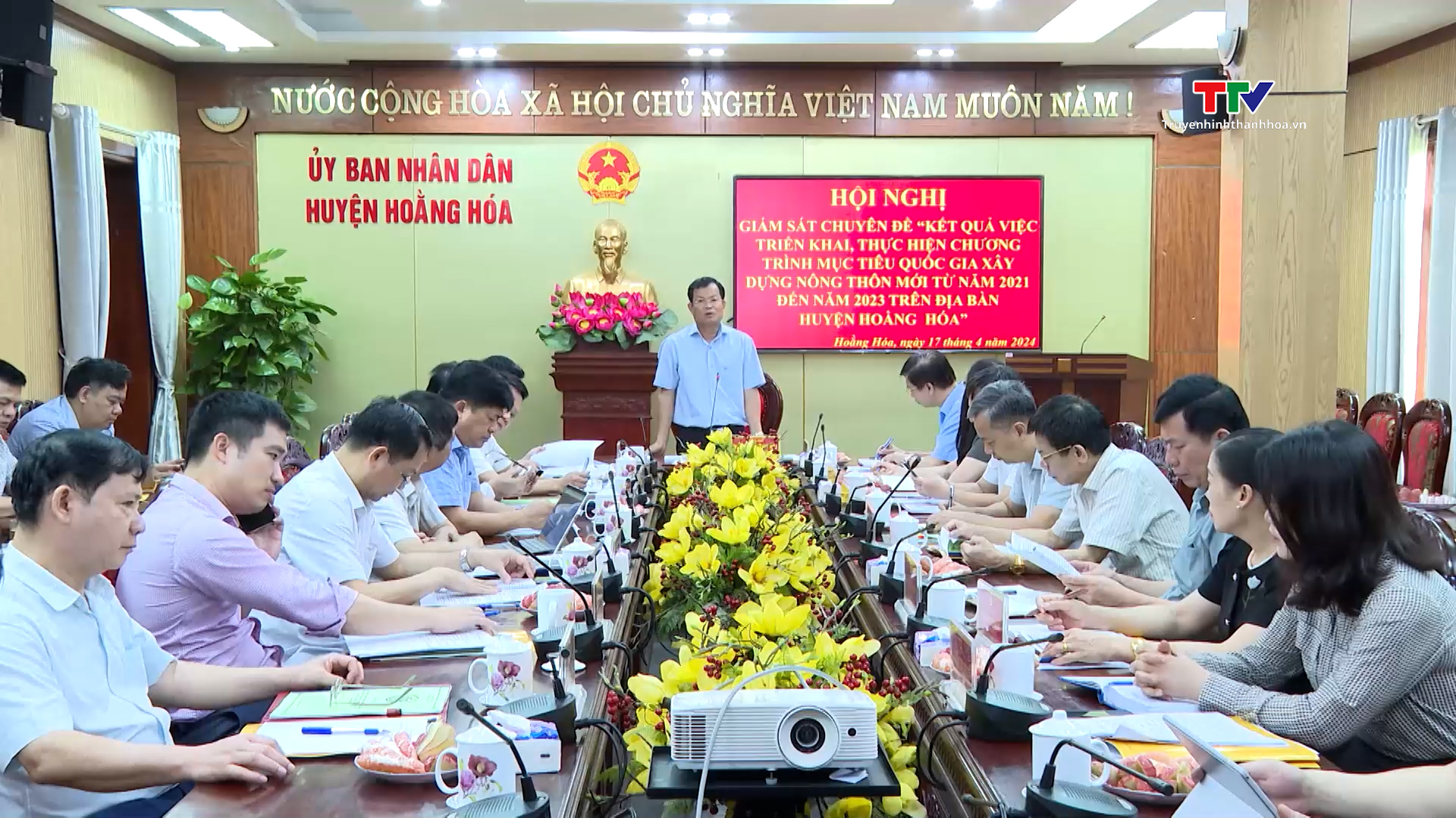 Đoàn giám sát số 2 của Hội đồng nhân dân tỉnh giám sát tại huyện Hoằng Hoá- Ảnh 1.