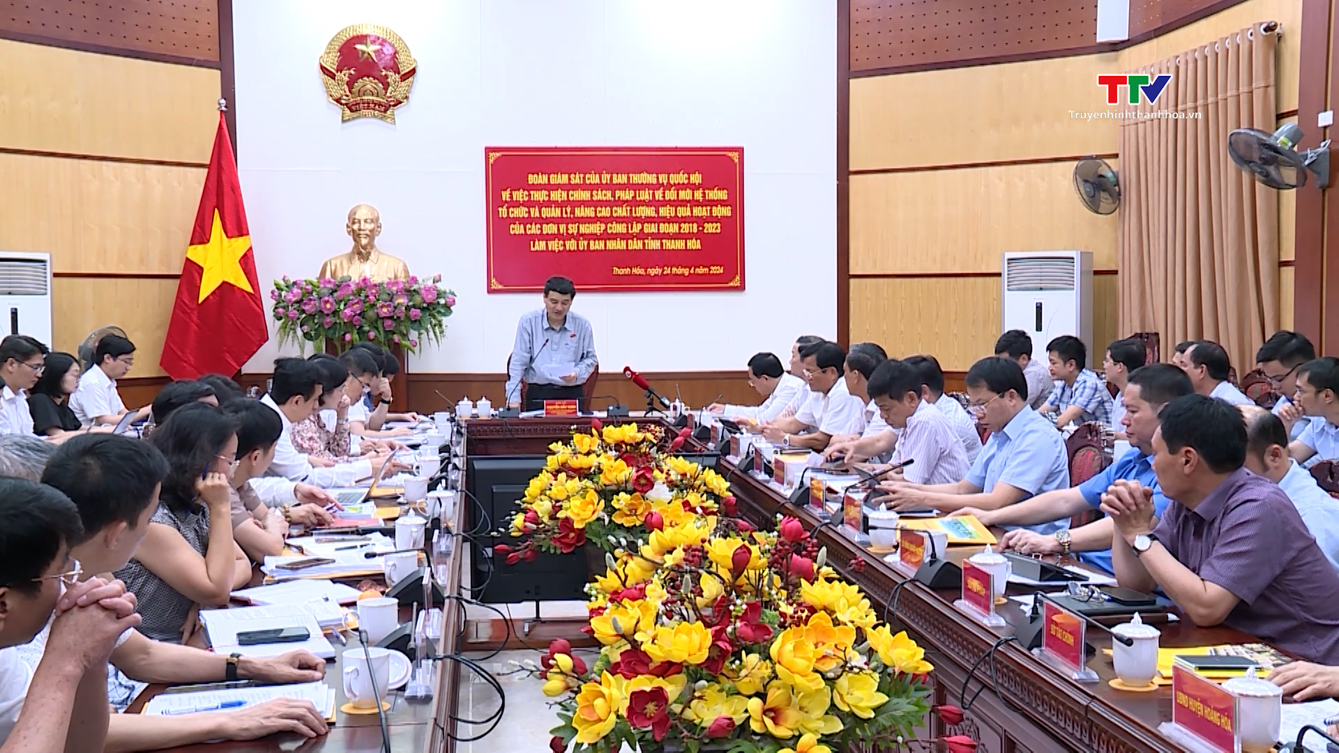 Đoàn giám sát của Uỷ ban thường vụ Quốc hội làm việc với tỉnh Thanh Hóa- Ảnh 3.